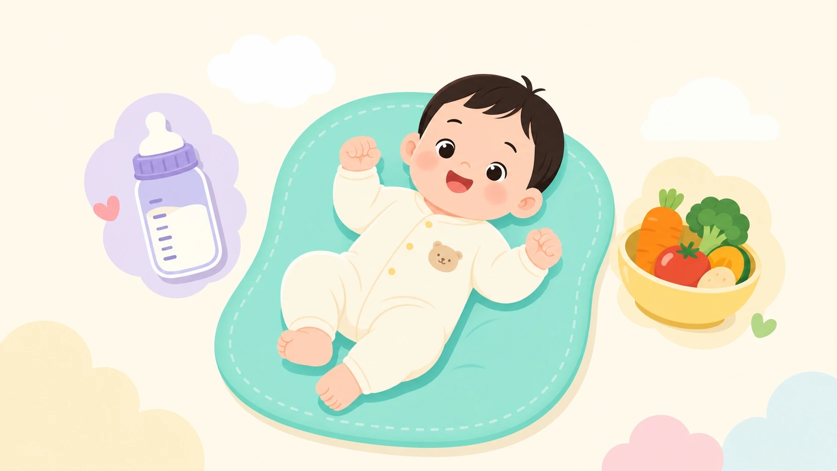 첫 번째 시기 — 영아기(0~2세): 인생 최대 성장 속도