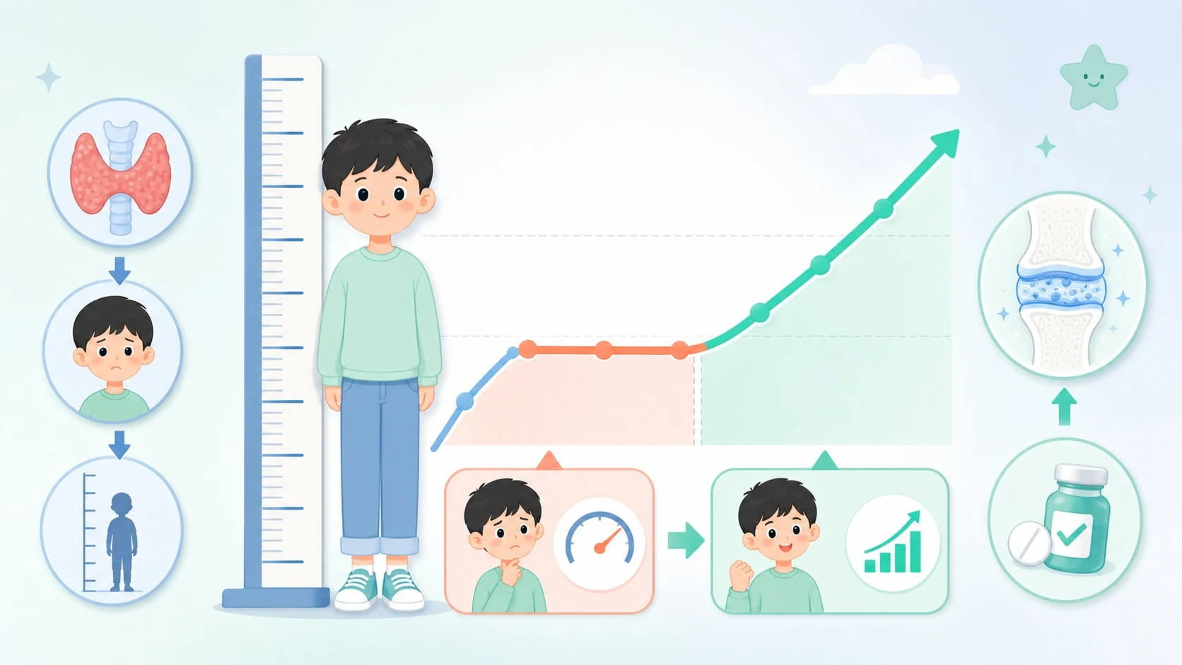소아 갑상선저하증 키 — 성장 부진으로 이어지는 과정