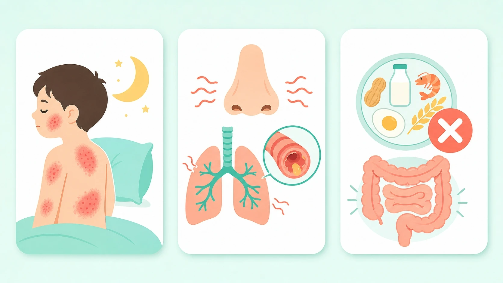 Atopic Dermatitis, Rhinitis, and Asthma — Three Pathways to Shorter Stature