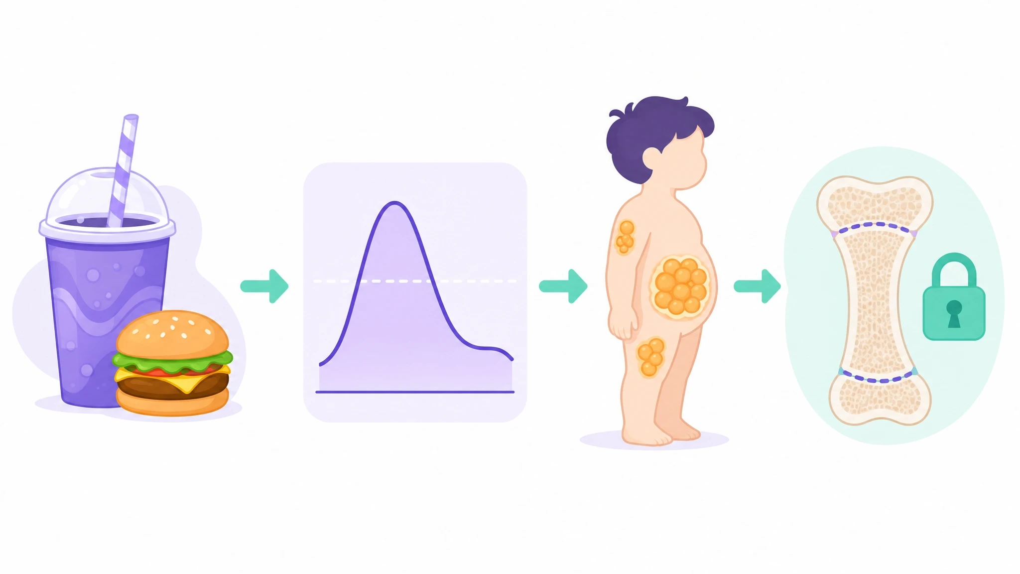 혈당 스파이크가 성장판을 일찍 닫는 메커니즘