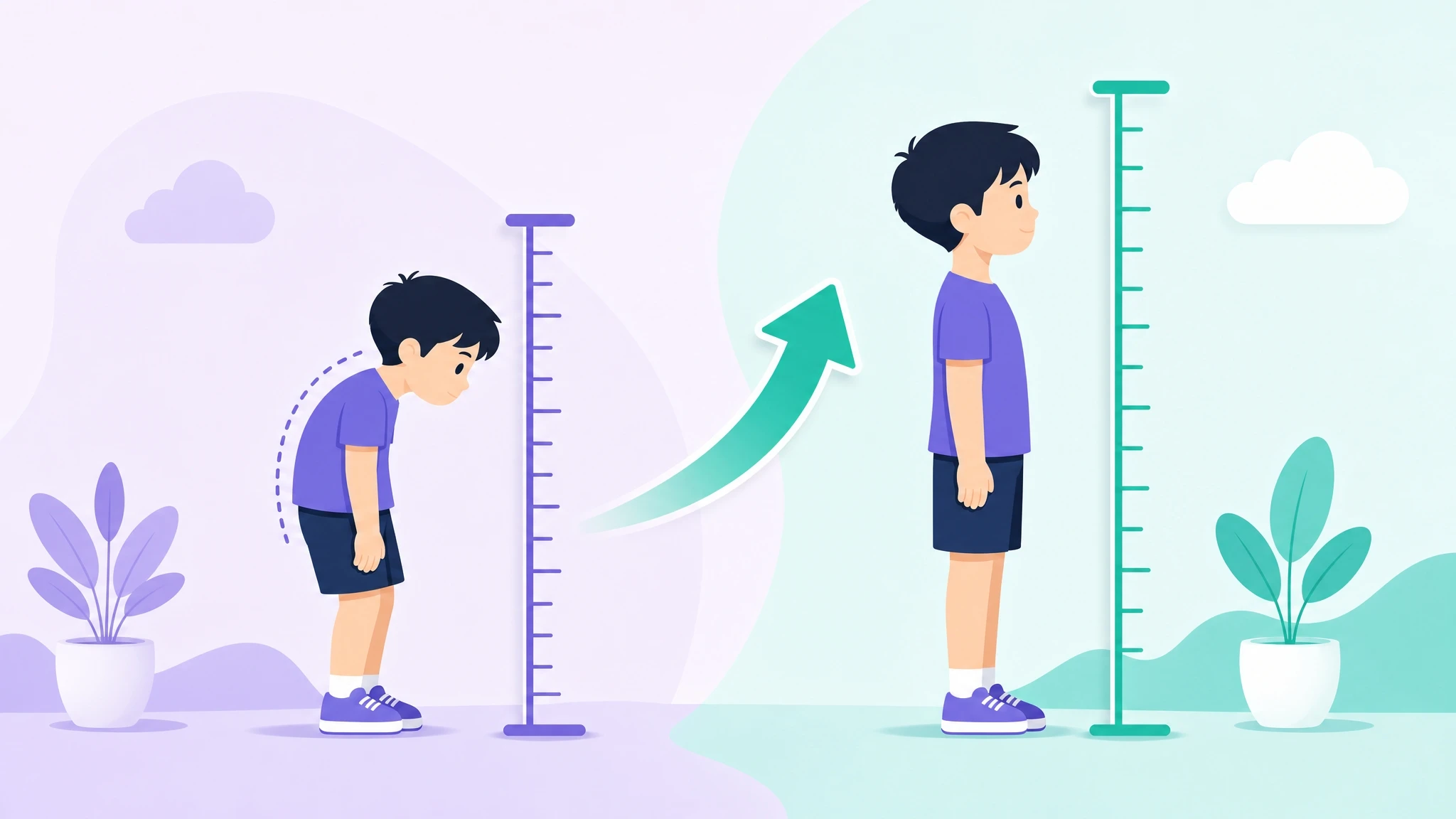 How Poor Posture Affects a Child's Measured Height