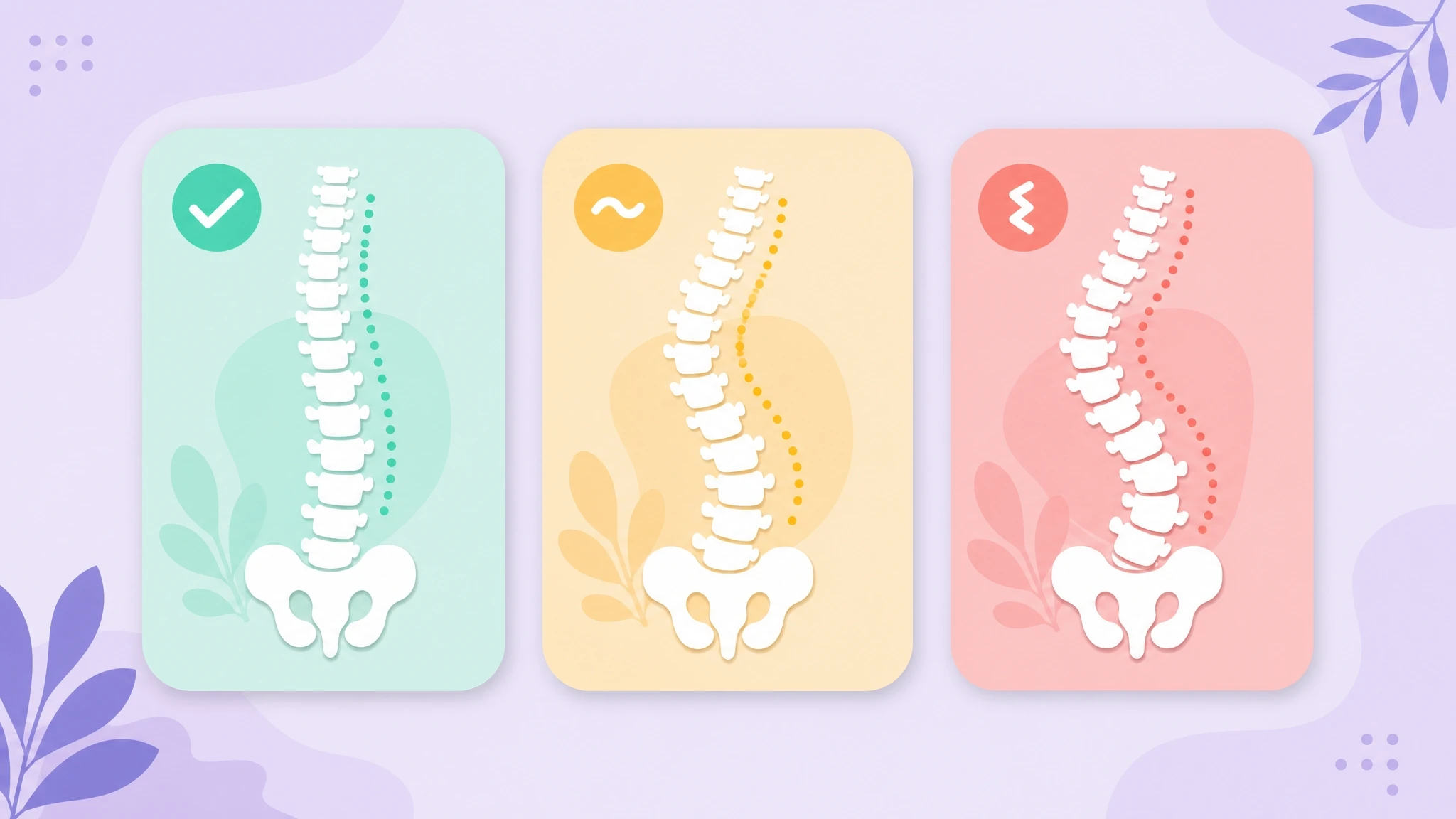The relationship between scoliosis angle and growth — viewed by mild, moderate, and severe